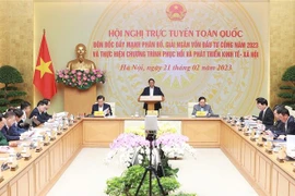 越南政府总理范明政主持召开全国公共投资资金到位工作视频会议