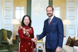 越南国家副主席武氏映春会见挪威王储哈康及挪威政府和议会领导人