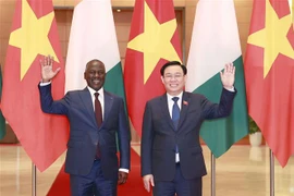 越南国会主席王廷惠同科特迪瓦国民议会议长比克多戈举行会谈