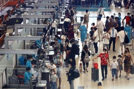 内排国际航空港在国庆节期间旅客吞吐量约达41万人次