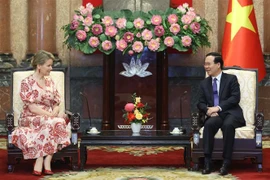 国家主席武文赏会见比利时王后兼比利时联合国儿童基金会名誉主席