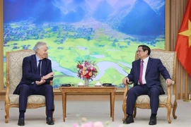 范明政总理会见英国前首相、托尼·布莱尔全球变化研究所执行主席