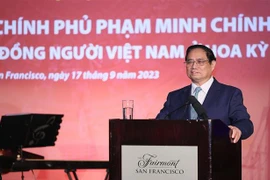范明政总理会见旅居美国越南人代表