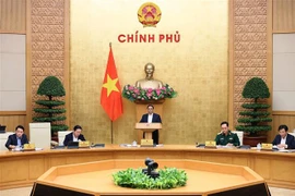 越南政府总理范明政主持2023年11月政府立法工作专题会议