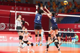 2023年亚运会：越南女排以3比2逆转战胜韩国女排