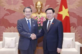 越南国会主席王廷惠会见日本内阁特别顾问兼国际协力银行执行董事前田匡史