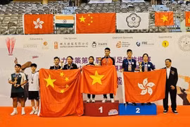 亚洲足毽锦标赛：越南队位列奖牌榜第一