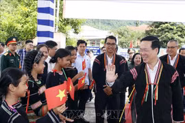 越南国家主席武文赏出席富安省民族大团结日活动