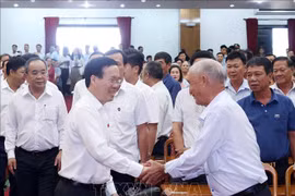 越南国家主席武文赏接待岘港市选民
