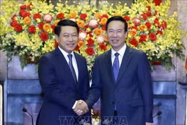 越南国家主席武文赏会见老挝副总理兼外交部长