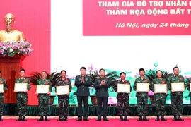 赴土耳其开展地震救援的越南人民军救援队表彰大会在河内举行