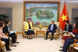 越南政府副总理陈红河会见联合国儿童基金会驻越代表处代表