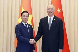 越南国家主席武文赏会见中共中央书记处书记蔡奇