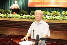 越共中央总书记阮富仲：胡志明市应进一步发挥火车头作用