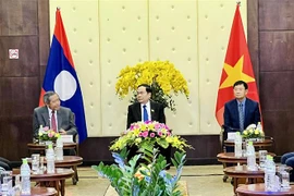  越南国会常务副主席陈青敏会见出席越老人民友谊联欢会的代表