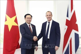 越南国会主席王廷惠会见英国副首相兼司法部长和内政大臣