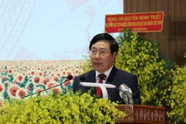 国家统一47周年：越南政府常务副总理范平明出席禄宁解放日50周年