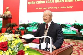阮富仲总书记出席2022年全军军政会议