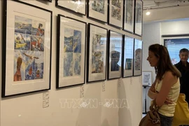 首位越南青年画家在法国亮相处女作