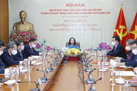 加强越老两国政党中央组织部的合作