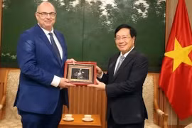 越南政府常务副总理范平明会见丹麦大使