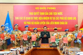 越南首次派遣维和军官参加欧盟训练特派团