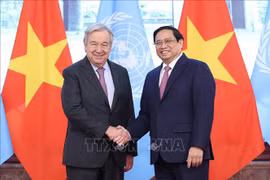 越南政府总理范明政会见联合国秘书长安东尼奥·古特雷斯