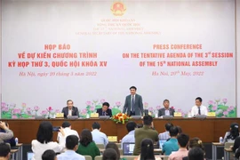 越南第十五届国会第三次会议将于5月23日召开