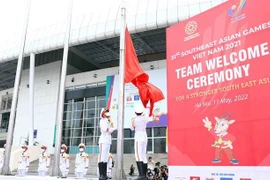 第31届东运会升旗仪式在美亭国家体育场隆重举行
