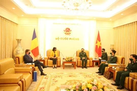 越南国防部领导会见罗马尼亚驻越大使