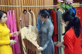 丝绸和麻布奥黛展在广宁省举行