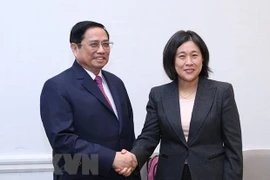 政府总理范明政会见美国贸易代表凯瑟琳·泰