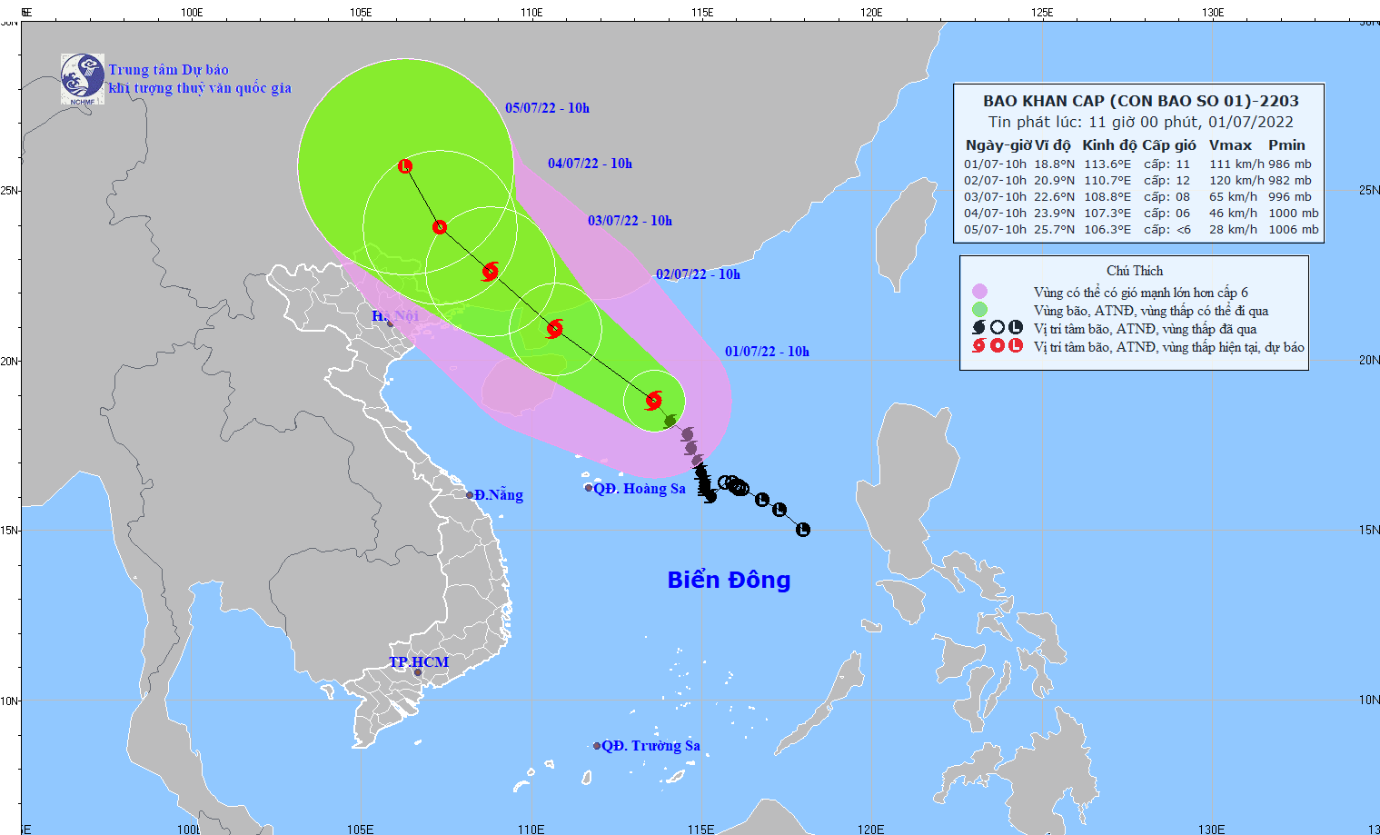 越南政府总理要求紧急应对一号台风和暴雨洪水