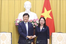 越南国家副主席武氏映春会见美国AIA集团首席执行官李源祥