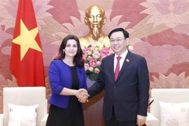 越南国会主席王廷惠分别会见保加利亚和匈牙利驻越南大使