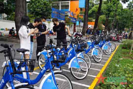 首都河内将布置200个共享单车服务站