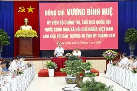 国会主席王廷惠莅临广南省视察指导工作 