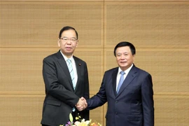 越南共产党代表团与日本政府机构和各政党领导人举行会晤