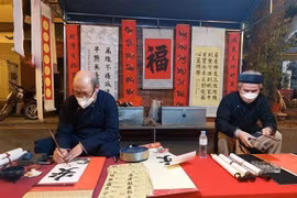 河内梳行街传统花卉市和冯兴街壁画空间开们迎客