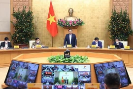 政府总理范明政就防疫工作与全国63省市主持召开视频会议