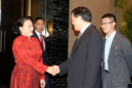 越南国会主席阮氏金银访华期间的活动（组图）