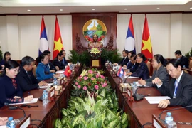 越南国会主席阮氏金银对老挝进行访问（组图）