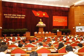 2022年6月30日召开的越南反腐败反消极工作十年（2012~2022年）总结全国性会议。图自越通社