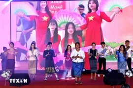 2024年越南夏令营开营仪式的表演节目。图自越通社