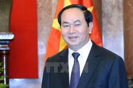 越南国家主席陈大光偕夫人离开河内前往印度进行访问