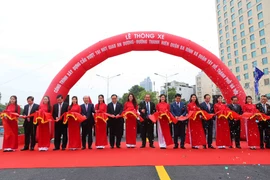 河内市安阳与青年路交叉处天桥正式通车