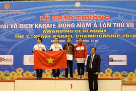 越南在第七届东南亚空手道锦标赛夺得29枚金牌