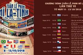 第六届越南拉丁美洲电影周即将在河内举行