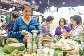 2018年Thaifex： 主题为“有机和天然之村”的越南展位吸引参观者的眼球