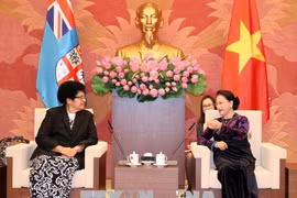 越南国会主席阮氏金银会见斐济议长吉科•卢维尼